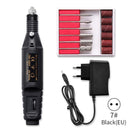 1 Set 6 Bits Nail Art Drill File UV Gel Remove Sanding Buffer Pedicure Electric Machine Drills Professional Nail Art Tools Kit