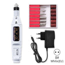 1 Set 6 Bits Nail Art Drill File UV Gel Remove Sanding Buffer Pedicure Electric Machine Drills Professional Nail Art Tools Kit