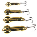 1pcs DD Metal Spoon Fishing Lure Treble Hook 5g 10g 15g 20g Silver Gold Metal Sequins Spinnerbait Treble Hook Hard Bait Tackle