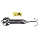 1pcs DD Metal Spoon Fishing Lure Treble Hook 5g 10g 15g 20g Silver Gold Metal Sequins Spinnerbait Treble Hook Hard Bait Tackle