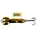 1pcs DD Metal Spoon Fishing Lure Treble Hook 5g 10g 15g 20g Silver Gold Metal Sequins Spinnerbait Treble Hook Hard Bait Tackle