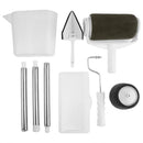 8pcs/set Multifunctional DIY Paint Roller Brush Tools Set Household Use Wall Decorative Handle Flocked Edger Tool Painting Brus