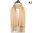 2019 Hot sale plaid cashmere women scarf winter warm shawl and wraps bandana pashmina soft long tassel female foulard bufandas
