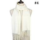 2019 Hot sale plaid cashmere women scarf winter warm shawl and wraps bandana pashmina soft long tassel female foulard bufandas