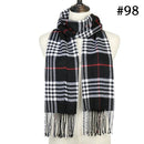 2019 Hot sale plaid cashmere women scarf winter warm shawl and wraps bandana pashmina soft long tassel female foulard bufandas