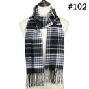 2019 Hot sale plaid cashmere women scarf winter warm shawl and wraps bandana pashmina soft long tassel female foulard bufandas