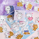 45 pcs/Box Various Stickers Pack Kawaii Planner Journal Scrapbooking Stickers Stationery School Supplies