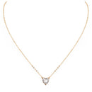 2020 New Female Fashion Crystal Heart Necklace Pendant Short Gold Chain Necklace Pendant Necklace Charm Gifts Girlfriends Gift