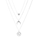 2020 New Female Fashion Crystal Heart Necklace Pendant Short Gold Chain Necklace Pendant Necklace Charm Gifts Girlfriends Gift