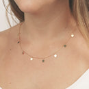 2020 New Female Fashion Crystal Heart Necklace Pendant Short Gold Chain Necklace Pendant Necklace Charm Gifts Girlfriends Gift