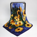 Fashion Scarves for Women Shawl Print Silk Satin Hijab Scarf Female Bandana 90*90cm Luxury Brand Square Shawls Scarfs For Ladies