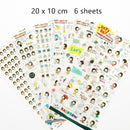 Cute Molang Rabbit Cartoon Animals Sticker Pvc Cartoon Stickers Diary Sticker Scrapbook Decoration Stationery Stickers