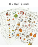 Cute Molang Rabbit Cartoon Animals Sticker Pvc Cartoon Stickers Diary Sticker Scrapbook Decoration Stationery Stickers
