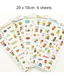 Cute Molang Rabbit Cartoon Animals Sticker Pvc Cartoon Stickers Diary Sticker Scrapbook Decoration Stationery Stickers