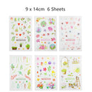 Cute Molang Rabbit Cartoon Animals Sticker Pvc Cartoon Stickers Diary Sticker Scrapbook Decoration Stationery Stickers