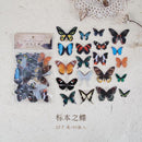40pcs/pack Butterfly Stickers Diary Sealing Label Sticker Decal Travel Sticker Diy Scrapbooking Diary Planner Albums Decoration