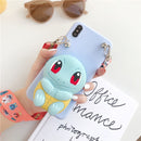 3D Cartoon Zipper Wallet soft Phone cover for iphone X XR XS 11 pro MAX 7 8 6S plus for samsung S9 S10 Note case