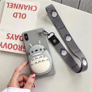 3D Cartoon Zipper Wallet soft Phone cover for iphone X XR XS 11 pro MAX 7 8 6S plus for samsung S9 S10 Note case