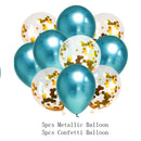 10/14pcs Metallic Balloons Heart Star Gold Confetti Balloon Birthday Party Decoration Kids Adult Air Balls globos Wedding Decor