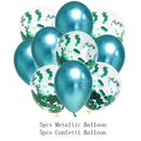 10/14pcs Metallic Balloons Heart Star Gold Confetti Balloon Birthday Party Decoration Kids Adult Air Balls globos Wedding Decor