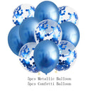 10/14pcs Metallic Balloons Heart Star Gold Confetti Balloon Birthday Party Decoration Kids Adult Air Balls globos Wedding Decor