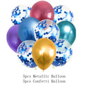 10/14pcs Metallic Balloons Heart Star Gold Confetti Balloon Birthday Party Decoration Kids Adult Air Balls globos Wedding Decor