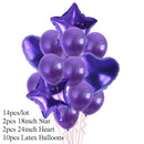 10/14pcs Metallic Balloons Heart Star Gold Confetti Balloon Birthday Party Decoration Kids Adult Air Balls globos Wedding Decor