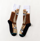Star Wars Movie socks Master Yoda R2-D2 Cosplay Socks Wookiee Jedi Knight Novelty Men's Women's Socks Spring Autumn Winter