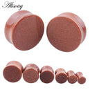 1PC Stone Ear Plugs Gauges Earrings Women Men Ear Plug Flesh Tunnel Piercing Expander Ear Stretcher Body Piercing Jewelry