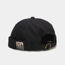 Vintage Docker Cap Brimless Hat Breathable Beanie Hats Cotton Retro Adjustable Literary Landlord Sailor Cap Women Hip Hop Hat