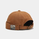 Vintage Docker Cap Brimless Hat Breathable Beanie Hats Cotton Retro Adjustable Literary Landlord Sailor Cap Women Hip Hop Hat