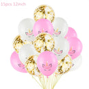 1 Set Unicorn Party Balloons Birthday Baloon Unicorn Decoration Latex Confetti Balloon Birthday Party Decoration Balloons Kids
