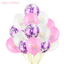1 Set Unicorn Party Balloons Birthday Baloon Unicorn Decoration Latex Confetti Balloon Birthday Party Decoration Balloons Kids