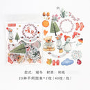 40pcs/lot Cute Washi Paper Stationery Sticker Set Kawaii Stickers Decoration Label For Journal Planner Scrapbooking Album Diary