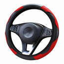 Car Steering Wheel Cover Breathable Anti Slip PU Steering Covers Suitable 37-38cm Auto steering wheel protective Decoration