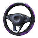 Car Steering Wheel Cover Breathable Anti Slip PU Steering Covers Suitable 37-38cm Auto steering wheel protective Decoration