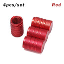 4PC Universal Dustproof Aluminium Alloy Bicycle Cap Wheel Tire Covered Car Truck Tube Tyre Bike Accessories 10 Colors