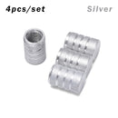 4PC Universal Dustproof Aluminium Alloy Bicycle Cap Wheel Tire Covered Car Truck Tube Tyre Bike Accessories 10 Colors