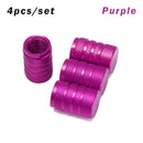4PC Universal Dustproof Aluminium Alloy Bicycle Cap Wheel Tire Covered Car Truck Tube Tyre Bike Accessories 10 Colors