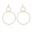 2020 NEW Gold Metal Long Circle Pendant Earings Tassel Earrings for Women Fashion Jewelry Statement Geometric Voor Vrouwen