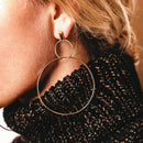 2020 NEW Gold Metal Long Circle Pendant Earings Tassel Earrings for Women Fashion Jewelry Statement Geometric Voor Vrouwen