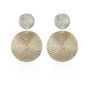 2020 NEW Gold Metal Long Circle Pendant Earings Tassel Earrings for Women Fashion Jewelry Statement Geometric Voor Vrouwen