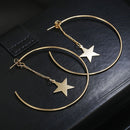 2020 NEW Gold Metal Long Circle Pendant Earings Tassel Earrings for Women Fashion Jewelry Statement Geometric Voor Vrouwen