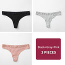 3Pcs/Lot Women's Cotton G-String Thong Panties String Underwear Women Briefs Sexy Lingerie Pants Intimate Ladies Letter Low-Rise