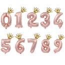 2pcs 32inch Rainbow number Foil Balloons air Balloon birthday party decorations kids Rose gold pink silver blue 0-9 Digit ball