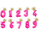 2pcs 32inch Rainbow number Foil Balloons air Balloon birthday party decorations kids Rose gold pink silver blue 0-9 Digit ball