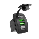 5V 3.1A Universal Car Charger Waterproof Dual USB Ports Auto Adapter Dustproof Phone Charger For Iphone Xiaomi Redmi Samsung