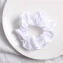 1PC Satin Silk Solid Color Scrunchies Elastic Hair Bands 2019 New Women Girls Hair Accessories Ponytail Holder Hair Ties Rope