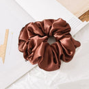1PC Satin Silk Solid Color Scrunchies Elastic Hair Bands 2019 New Women Girls Hair Accessories Ponytail Holder Hair Ties Rope