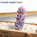 39Styles Purple Flocking Artificial Succulents Plants Home Garden Decoration DIY Plants Wall Flower Arrangement Fake Plants